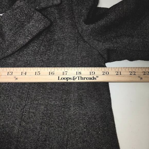 CAbi Coat Womans 8 Gray Wool Tweed Shakespeare Swing Professional corpcore - Picture 4 of 8